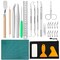15 Pieces Craft Tools Set Weeding Tools Kit for Vinyl, Craft Vinyl Tools Kit for Weeding Vinyl, Silhouettes, DIY Art Work Cutting, Hobby, Scrapbook, Lettering